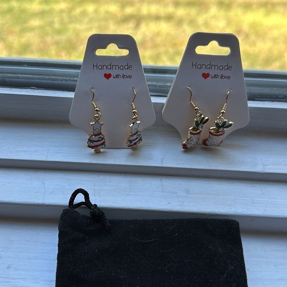 Christmas Tree and Christmas stocking Earrings lot🎄🎁 - Picture 4 of 5